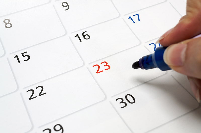 Dates for your diary